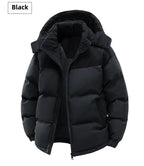 High Quality Thickened Cotton Jacket for Men Winter Windproof Warm Hooded Coat Couple Casual Wear Chinese Brand Outerwear
