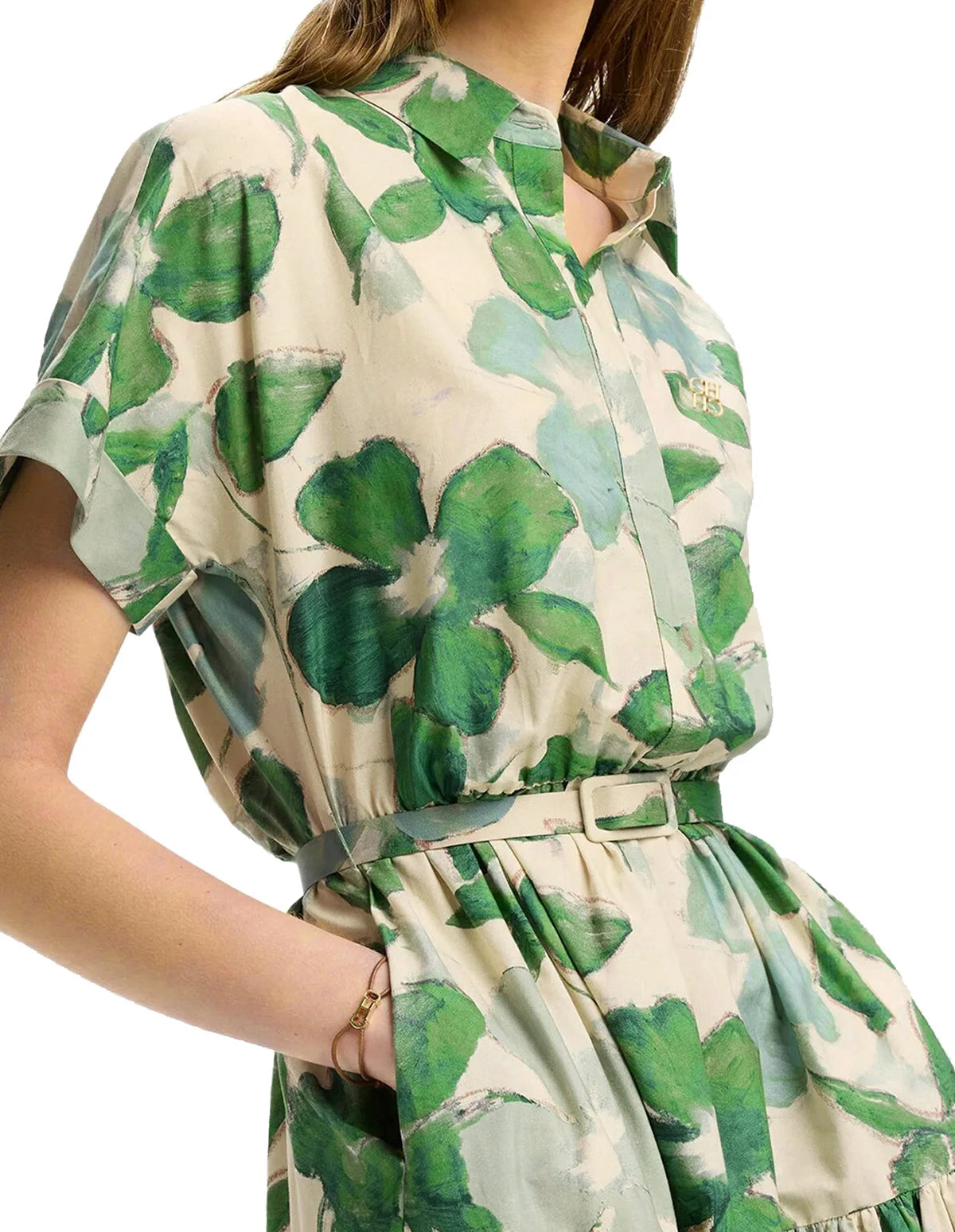 Casual Women Dress Short Sleeve Pleated Cake Dress Belt Design Hanging Down A Line Elegant Dress Summer Female Shirt Dress