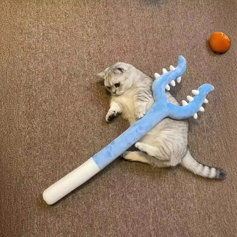 INS Strike Stick Pet Plush Toys Interactive Cat Toy Cat Control Anti Bite Toy Plush Chew Toy Cat Indoor Games Juegos Para Gatos