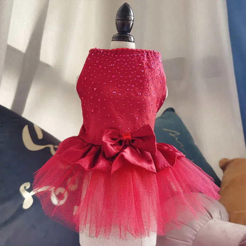 Summer Pet Clothes Wedding Dog Dress For Dogs Skirt Summer Princess Dog Dresses Clothes For Dogs Skirts York Pet Chihuahau Dress