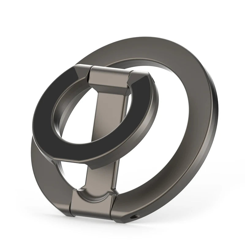 2025 Double Sided MagSafe Phone Stand Magnetic Phone Ring Holder Kickstand Magnet Grip for iPhone 15 16 Android Gym Car Holder