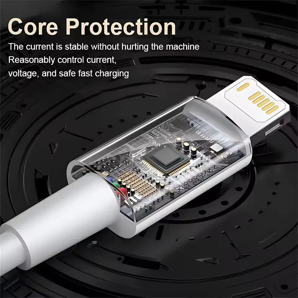 PD 35W USB Cable For iPhone 16 15 14 13 12 11 Pro Max 7 8 Plus XS XR Fast Charging USB C Cables 2M Date Wire Charger Accessories