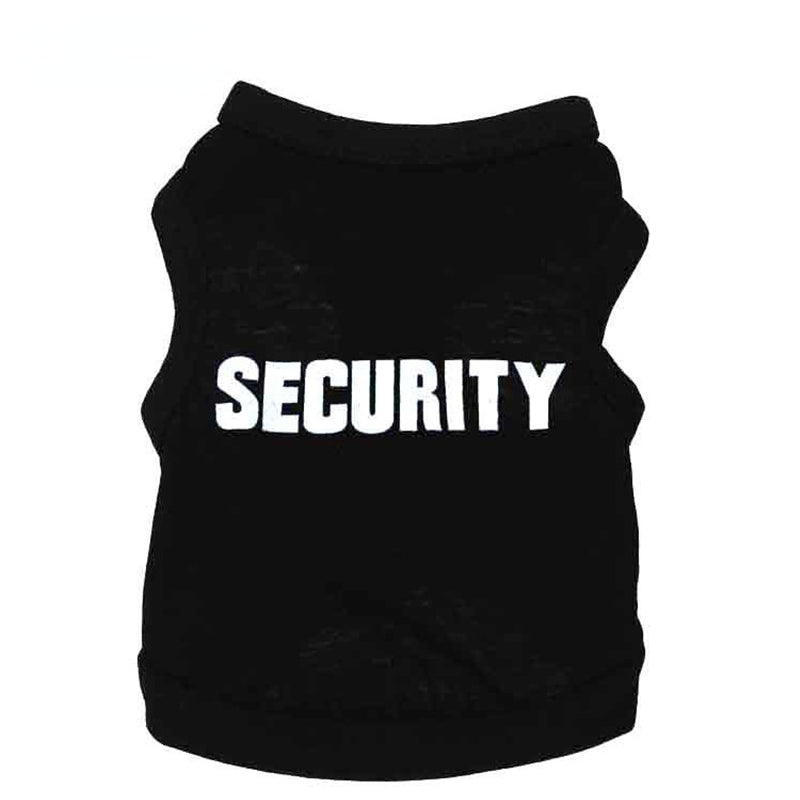 Police Suit Cosplay Dog Clothes Black Elastic Vest Puppy T-Shirt Coat Accessories Apparel Costumes Pet Clothes for Dogs Cats
