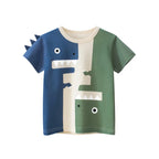 Children Short Sleeve T-shirts Korean Version Kids Clothing Boy Baby Cotton Tees 2-9 Years Summer Cartoon Tops