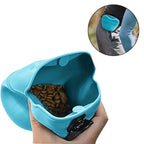 Portable Silicone Dog Treat Bag Outdoor Dog Treat Pouch for Training Feeding Bag Large Capacity Pet Trainer Waist Bag Dog Suppli