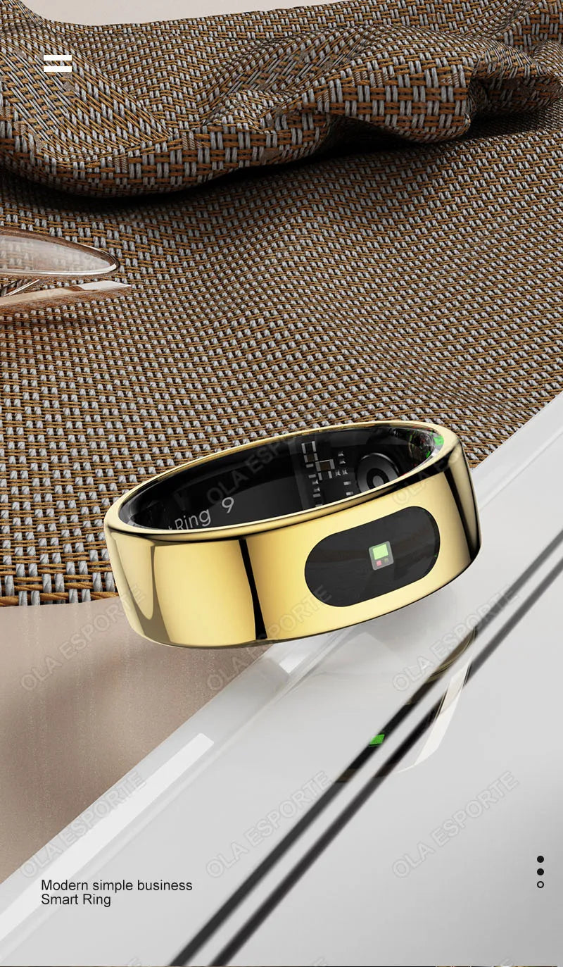 For Xiaomi Smart Ring Bluetooth Health Monitor Heart Rate Blood Oxygen Sleep Temperature Gesture Control Waterproof Sport Rings