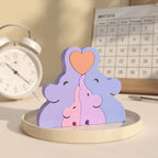 Dogs Family Puzzles Clay Silicone Mold Cat Bear Elephant Gypsum Plaster Mould Animal Craft Ornament Cement Concrete Resin Mold