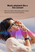 LIGE AI Smart Glasses 720P Camera Video Recorder Bluetooth Call 260mAh Battery Voice Assistant Control Sunglasses For Men Women