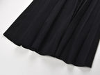 Lace Contrast Vest Dress Light Luxury and Fashionable Single-breasted Pleated 2025 Spring and Summer New Style Vintage Dress