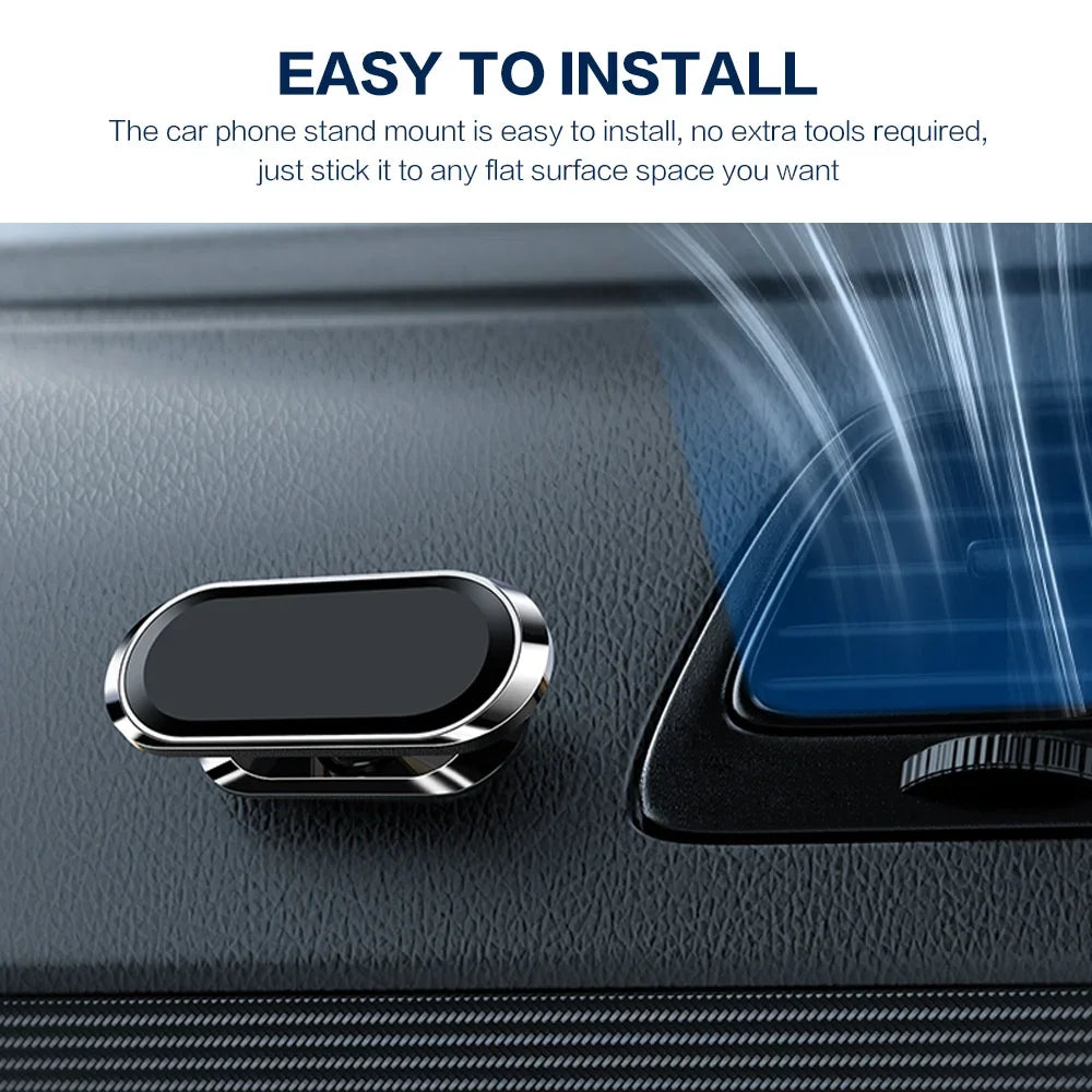 STONEGO Metal Strong Magnetic Car Mobile Phone Holder Magnet Cell Phone Stand in Car GPS Support for IPhone 360° Rotatable Mount