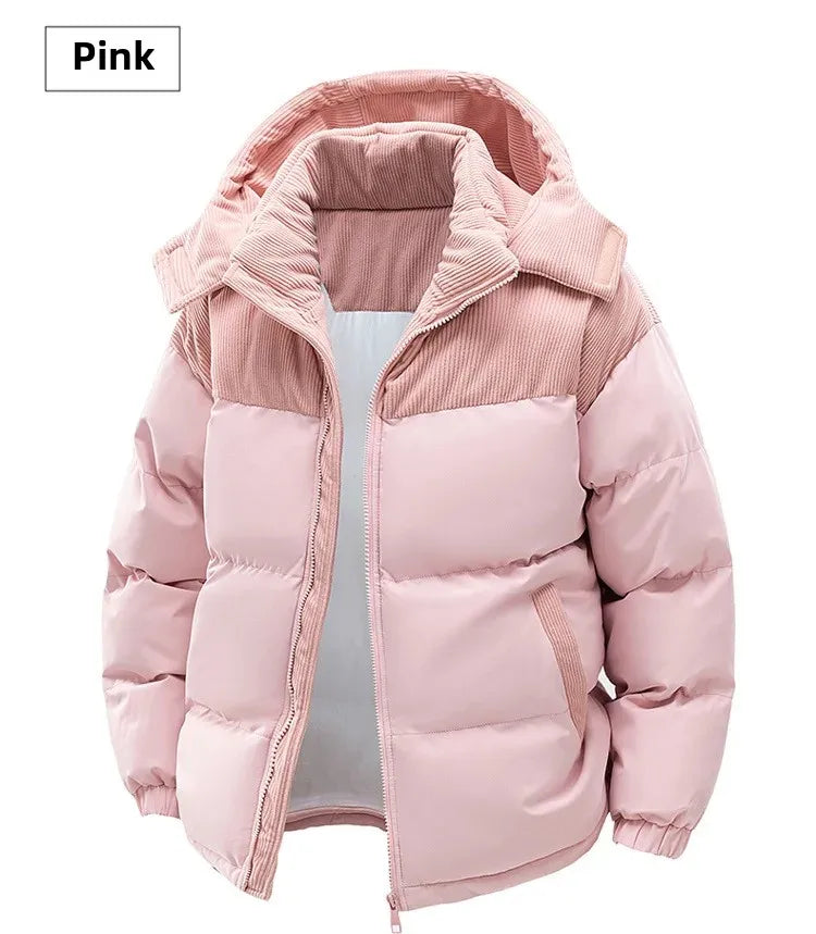 High Quality Thickened Cotton Jacket for Men Winter Windproof Warm Hooded Coat Couple Casual Wear Chinese Brand Outerwear