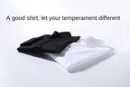 2024 Niche Chic Double Folded Sleeve Windsor Collar  Business Long-sleeved Shirt Men's High-grade  Dress random French Cufflinks
