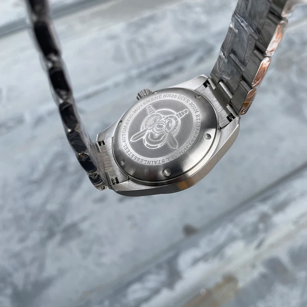 STEELFLIER Official SF751 Luxury Fashion Mechanical Wristwatch NH35 Movement Super Luminous 20Bar Waterproof Classic Dive Watch