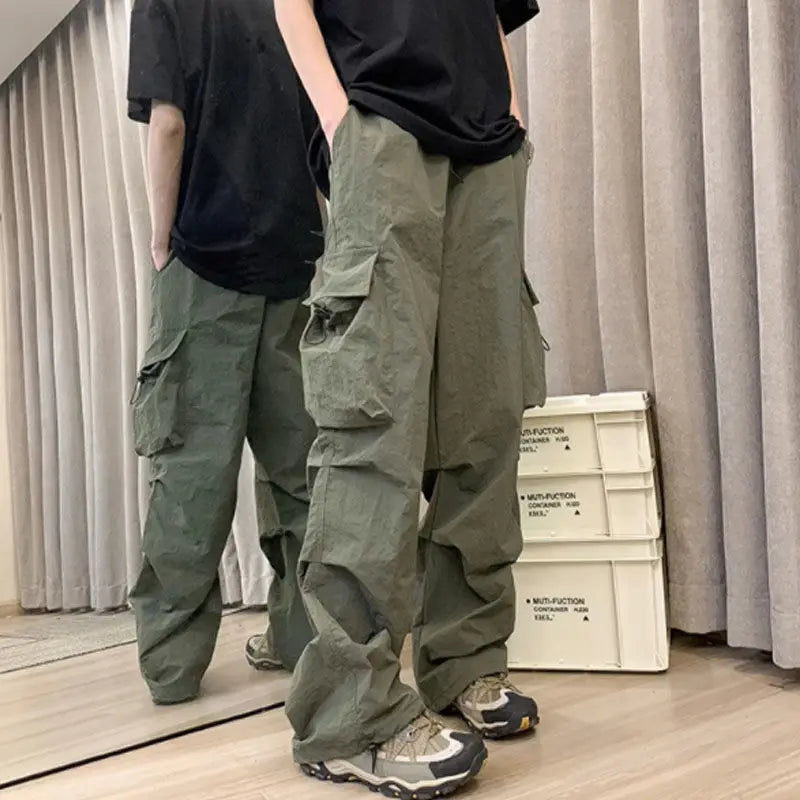 Bla Summer Thin Wide Leg Workwear Pants Qui Dry Jazz Dance Loose Fit Sports Casual Straight Leg Trousers for Women