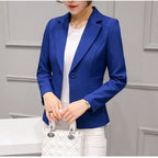 Spring New Women's Long-sleeved Suit Jacket, Korean Style Slim Short Coat Women, Asian Size M-XXXL, Girl's Blazers