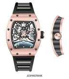 Luxury Automatic Watches Mens Mechanical Watch Bracelet Accessories  Waterproof Stainless Steel Clock Relogio