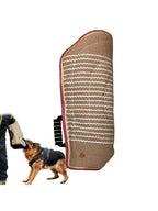 Dogs Bite Training Arm Sleeve Protection Thicken Jute Tug Bite Sleeves with Holder Handle for German Shepherd malinois Work Dogs
