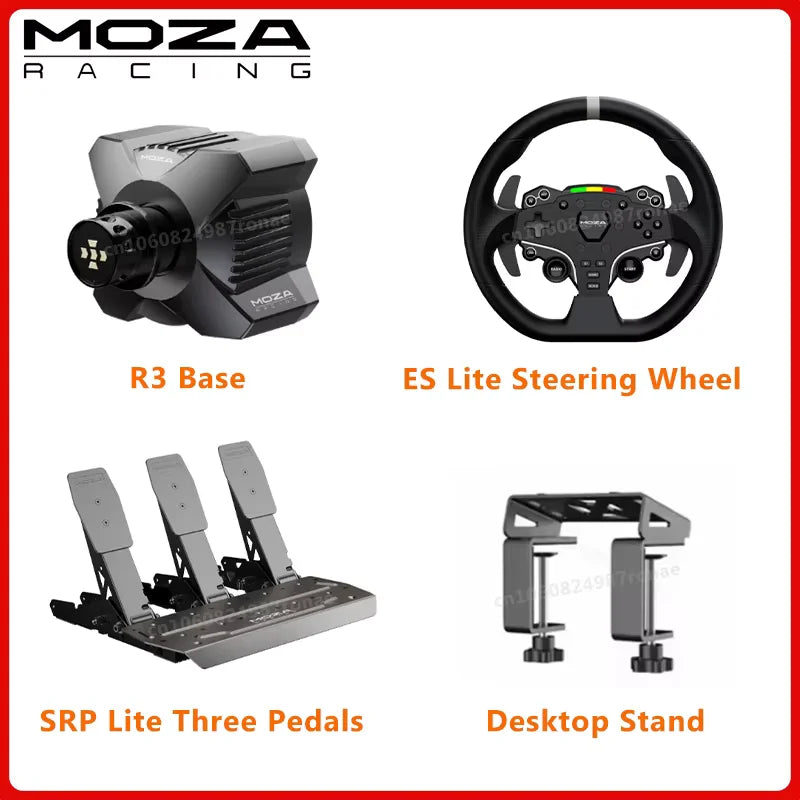 MOZA Racing for PC R3 3.9Nm Direct Drive Powerhouse with ES Lite steering Wheel ,pedals