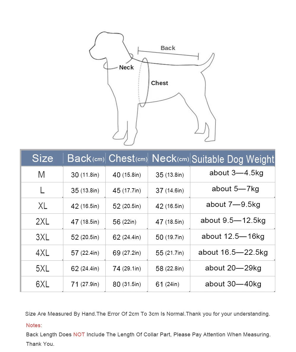 Small Dog Vest Winter Warm Pet Clothes Cotton Dogs Coat Harness For Medium Bulldog Big Dog Clothes Jacket