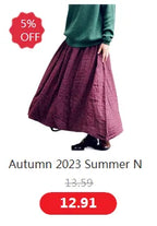 2024 Spring Autunm women Ruffle skirt fashion Summer cotton linen skirts long maxi party skirts red purple pink M-5XL 6XL 7XL