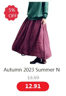 2024 Spring Autunm women Ruffle skirt fashion Summer cotton linen skirts long maxi party skirts red purple pink M-5XL 6XL 7XL