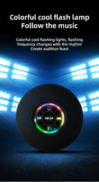 Portable Bluetooth Audio Ipx4 Waterproof Led Lights Bathroom Outdoor Large Suction Cup Can Be Adsorbed Wall Speaker