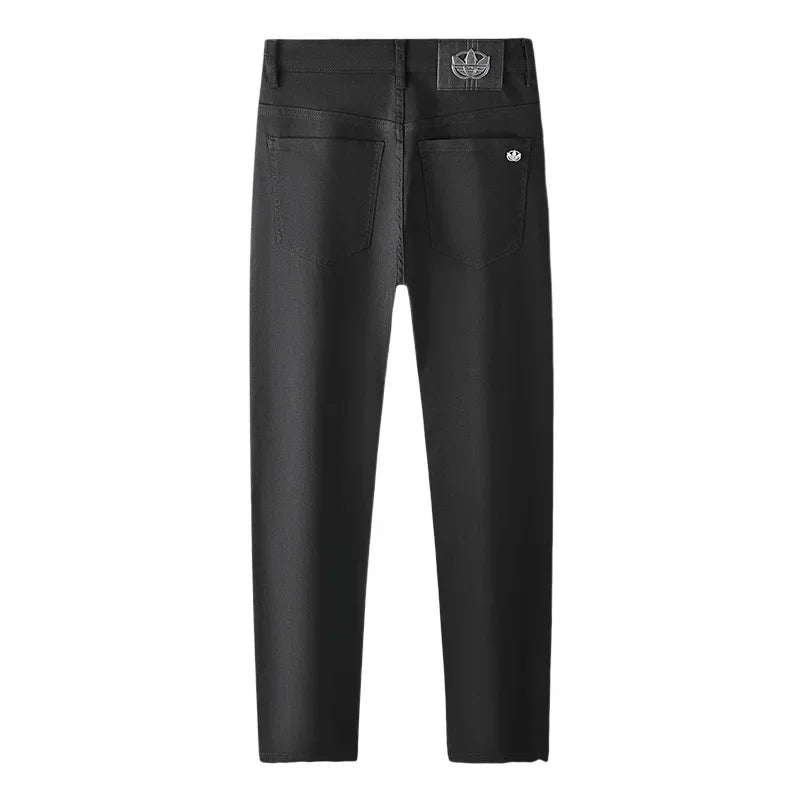 WhiteJeans Men's High-End European Style Jeans Lightweight Luxury Trendy Long Pants Business Casual Pants For Spring 2024