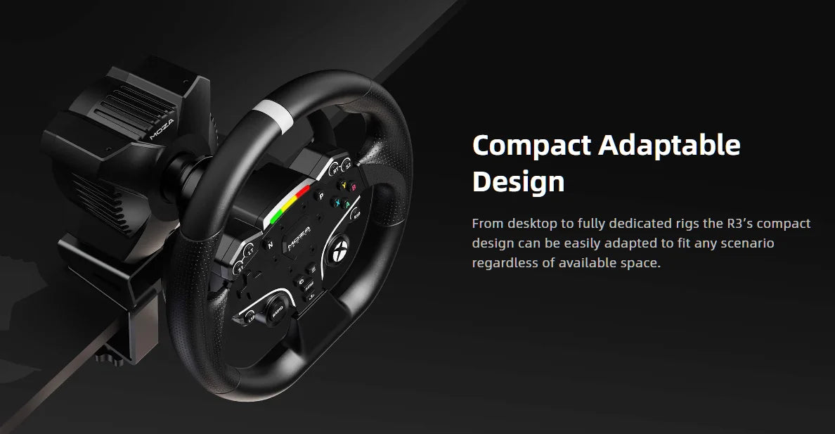 MOZA Racing for PC R3 3.9Nm Direct Drive Powerhouse with ES Lite steering Wheel ,pedals