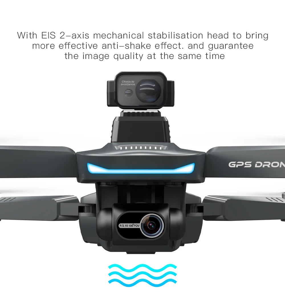 2025 L200 Pro Max GPS Drone 5KM 8K Professional HD Dual Camera 2-Axis Gimbal Obstacle Avoidance Brushless Foldable RC Quadcopter