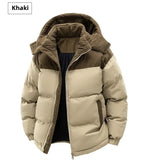 High Quality Thickened Cotton Jacket for Men Winter Windproof Warm Hooded Coat Couple Casual Wear Chinese Brand Outerwear