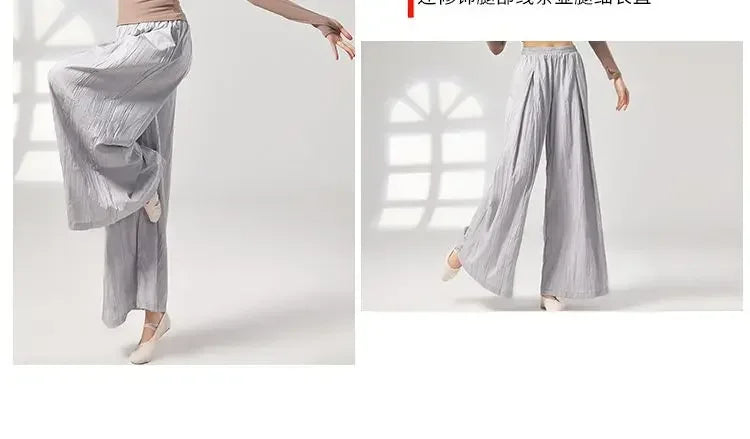 Modern Dance Practice Suit New Wide-leg Pants Chinese Classical Dance Suit Shape Female Teacher Dance Pants in Class