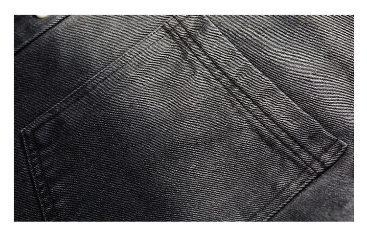 Korean fashion washed gradient denim shirt for men clothing High quality streetwear harajuku casual coat tremdy Long sleeve male