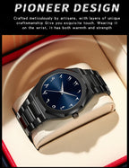 Modern Minimalist Personality Creative All-black Men's Watch Arabic Digital Sports Leisure Quartz Watch Unique Design Watch 2025
