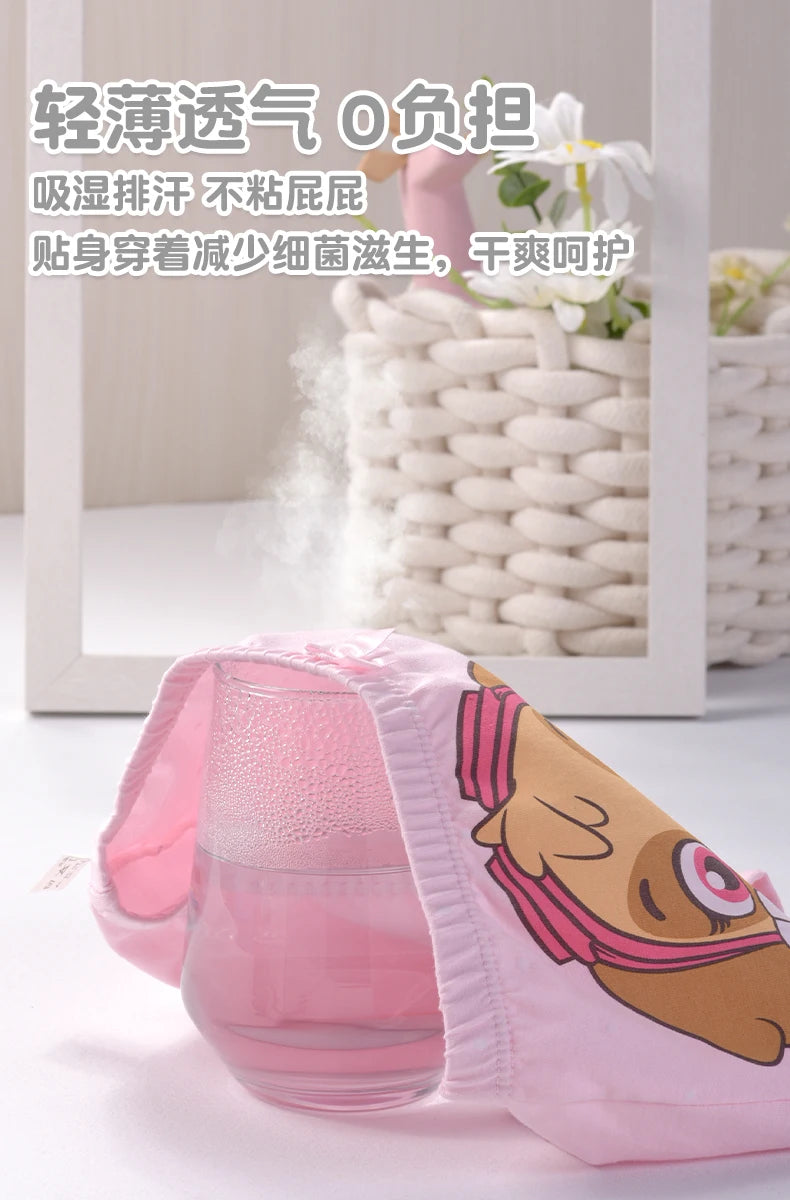 4PCS Genuine Paw Patrol Skye Girl Children Cotton Underwear Printing Panties Kids Short Panties Underpants Girls Briefs Panties