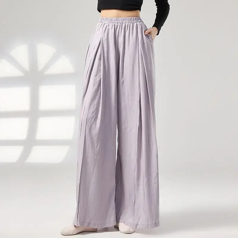 Modern Dance Practice Suit New Wide-leg Pants Chinese Classical Dance Suit Shape Female Teacher Dance Pants in Class