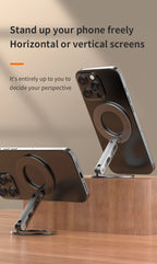 Double Magnetic Cell Phone Ring Holder Compatible with iPhone 16 12 13 12 eries MagSafe Removable Cell Phone Grip tablet ipad