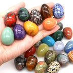10pcs Natural Polished Stone Egg Crystal  Large Stone Polished Mineral Egg Palm Chakra Egg Creative Home Decoration Gifts
