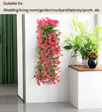1/2/3/6pcs Artificial Flowers Garden Decor Artificial Flower Decoration Wedding Party Outdoor Courtyard Hanging Red Lily Flower