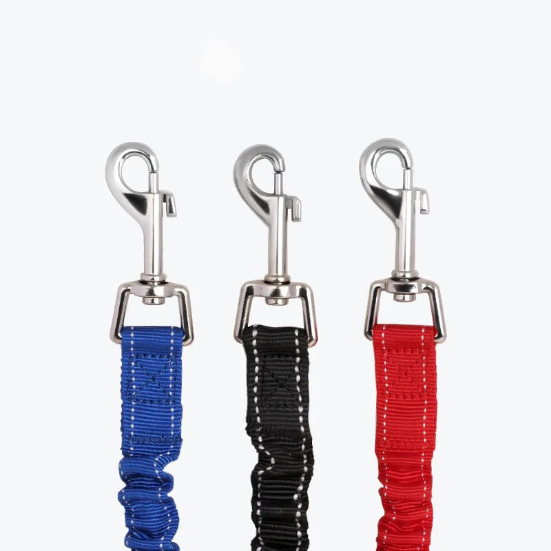 Double Dog Leash 360 Swivel No Tangle Walking Leash Shock Absorbing Bungee for Two Dogs Retractable Elastic Luminous Dog Leash