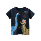 Children Short Sleeve T-shirts Korean Version Kids Clothing Boy Baby Cotton Tees 2-9 Years Summer Cartoon Tops