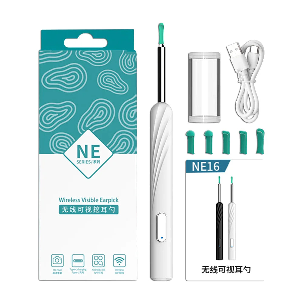 Wireless Visual Ear Pick Camera Ear Wax Removal Tool Picker Ear Cleaner Wax Removal  Earwax Cleaning Endoscope Kit Spoon Earpick