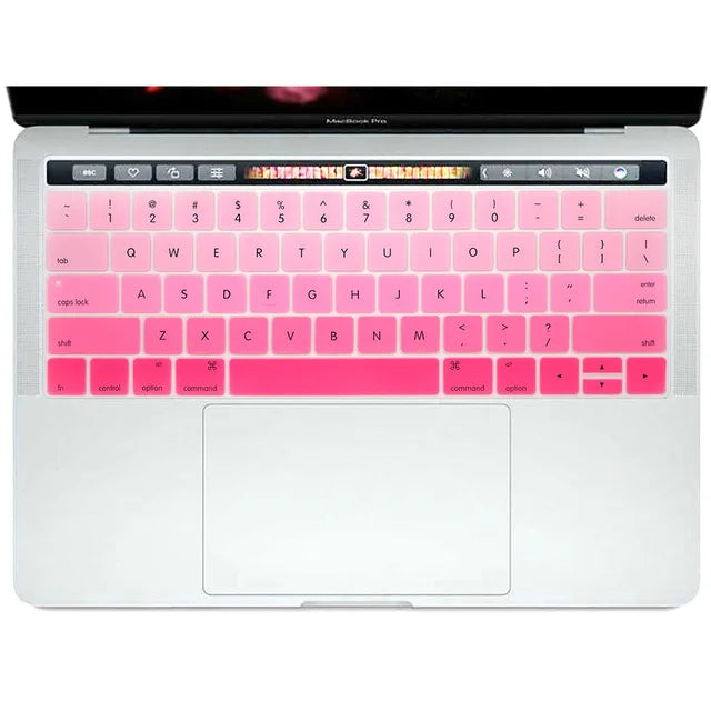 US Version English Language Silicone Keyboard Cover Skin For MacBook Pro 13 15 Retina TouchBar A1989 A1990 A2159 A1706 A1707