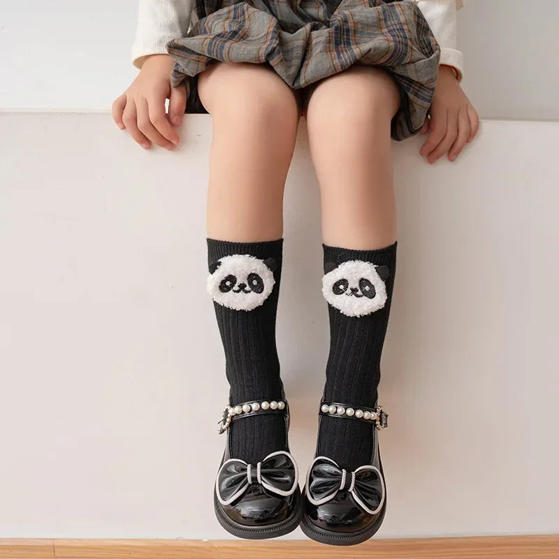 Kuromi Melody Cinnamoroll Kitty Cat Sanrio Socks for Children's Girls Cartoon Kawaii Korean Style Mid-Tube Trendy Student Socks