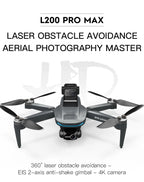 2025 L200 Pro Max GPS Drone 5KM 8K Professional HD Dual Camera 2-Axis Gimbal Obstacle Avoidance Brushless Foldable RC Quadcopter