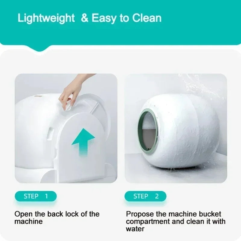 Tonepie Automatic Cat Litter Box Self-Cleaning APP Control 65L Smart Cat Toilet Electric Ion Deodorizati Detachable Tonepie Ti+
