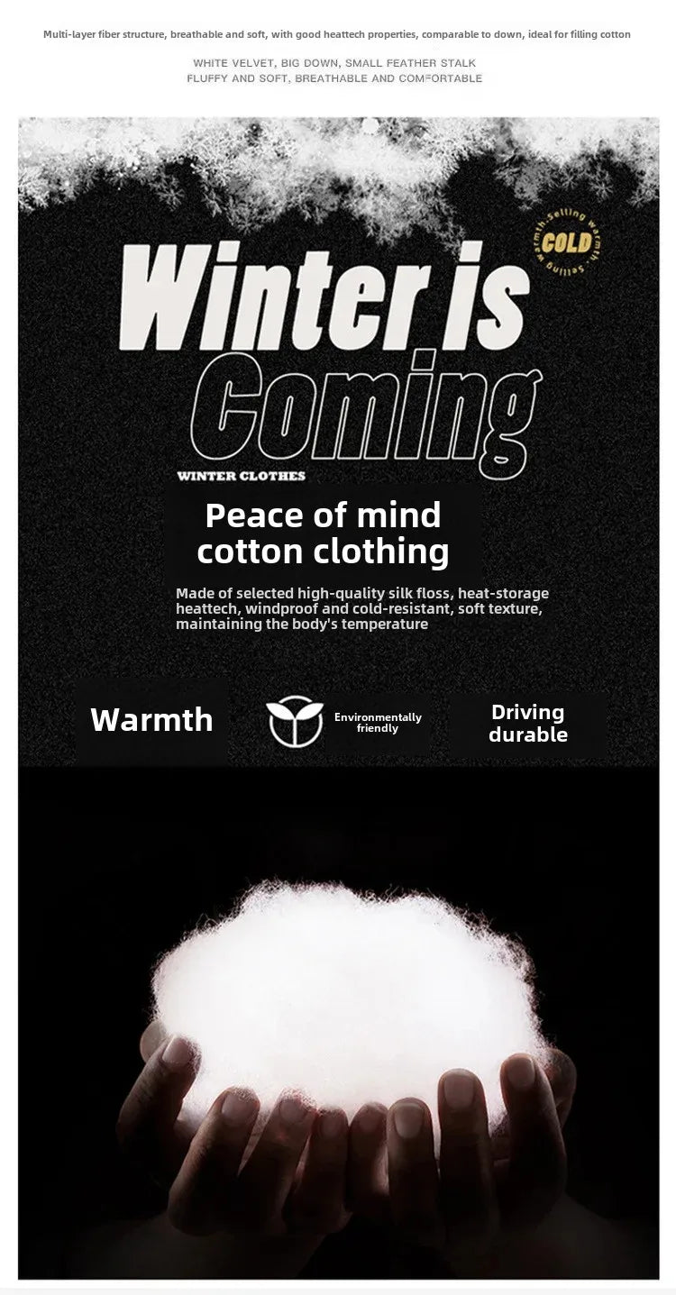 High Quality Thickened Cotton Jacket for Men Winter Windproof Warm Hooded Coat Couple Casual Wear Chinese Brand Outerwear