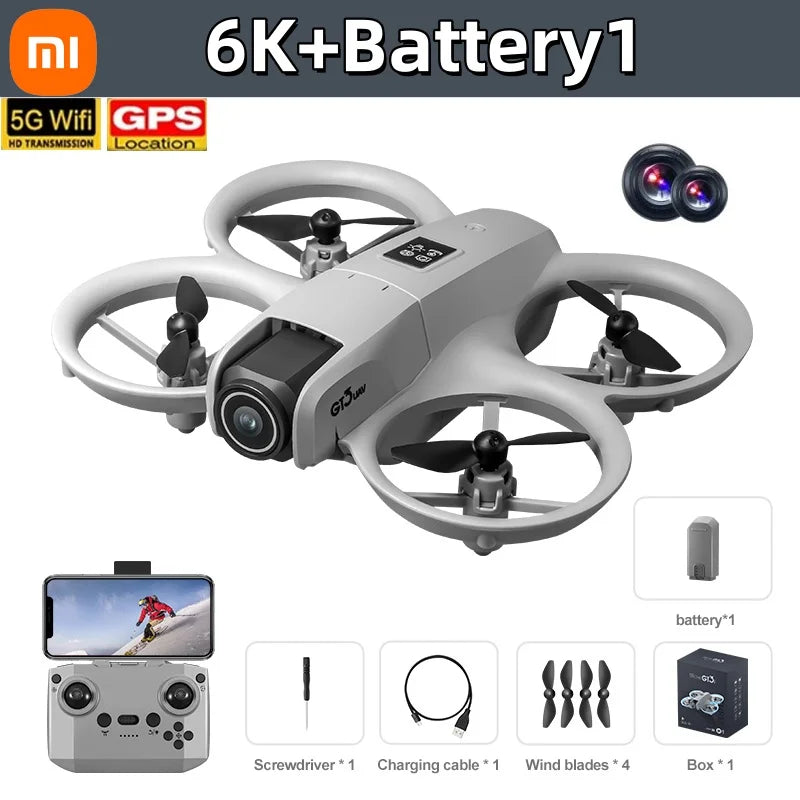 Xiaomi GT3 Drone with VR Glasses 8K HD Dual Camera GPS 5G Professional Aerial Photography Remote Control Aircraft Quadcopter UAV