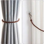 2Pcs Handmad Curtain Woven Tiebacks Ins Style Light Luxury Curtains Binding Rope Easy to Use Curtains Tied Strap