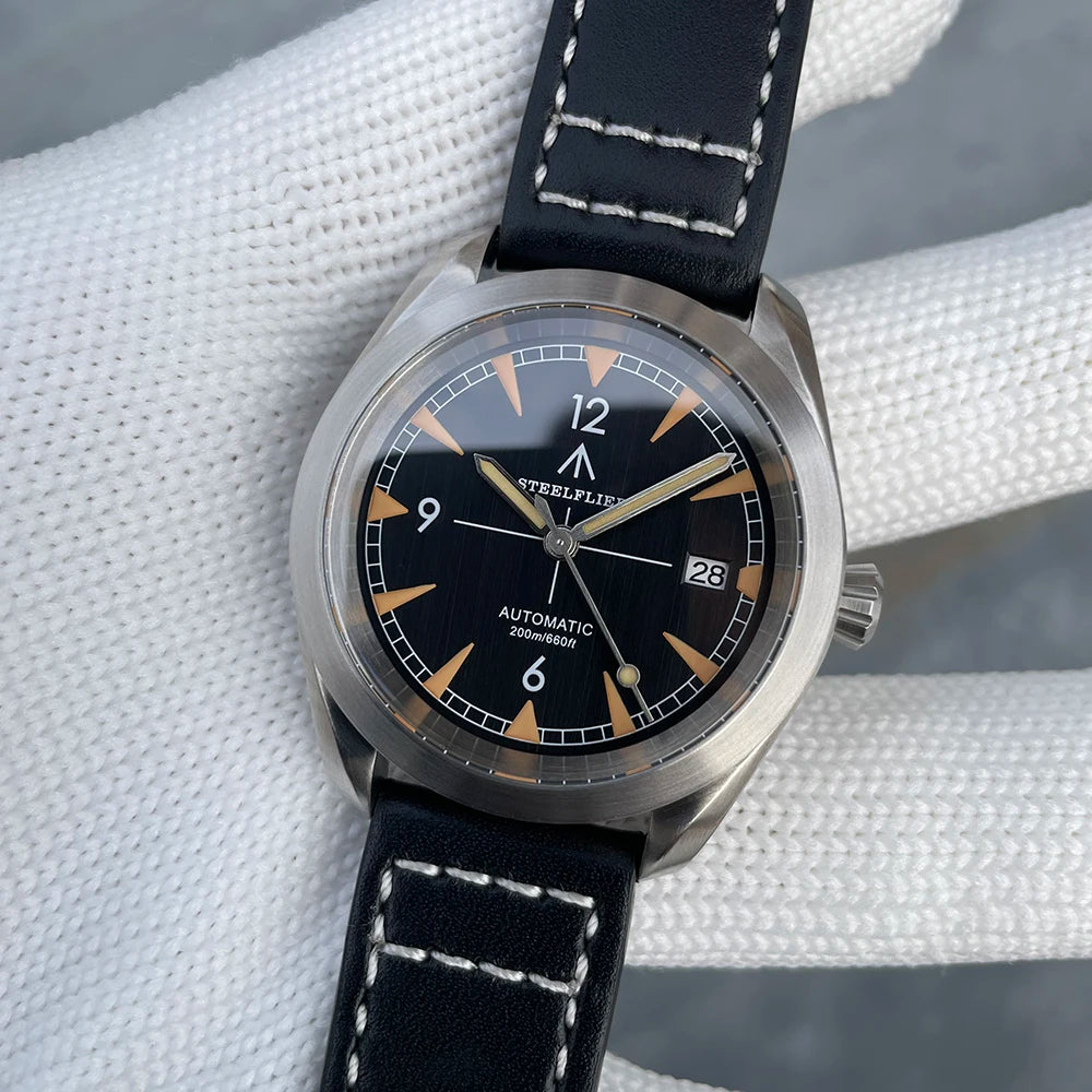 STEELFLIER Official SF751 Luxury Fashion Mechanical Wristwatch NH35 Movement Super Luminous 20Bar Waterproof Classic Dive Watch