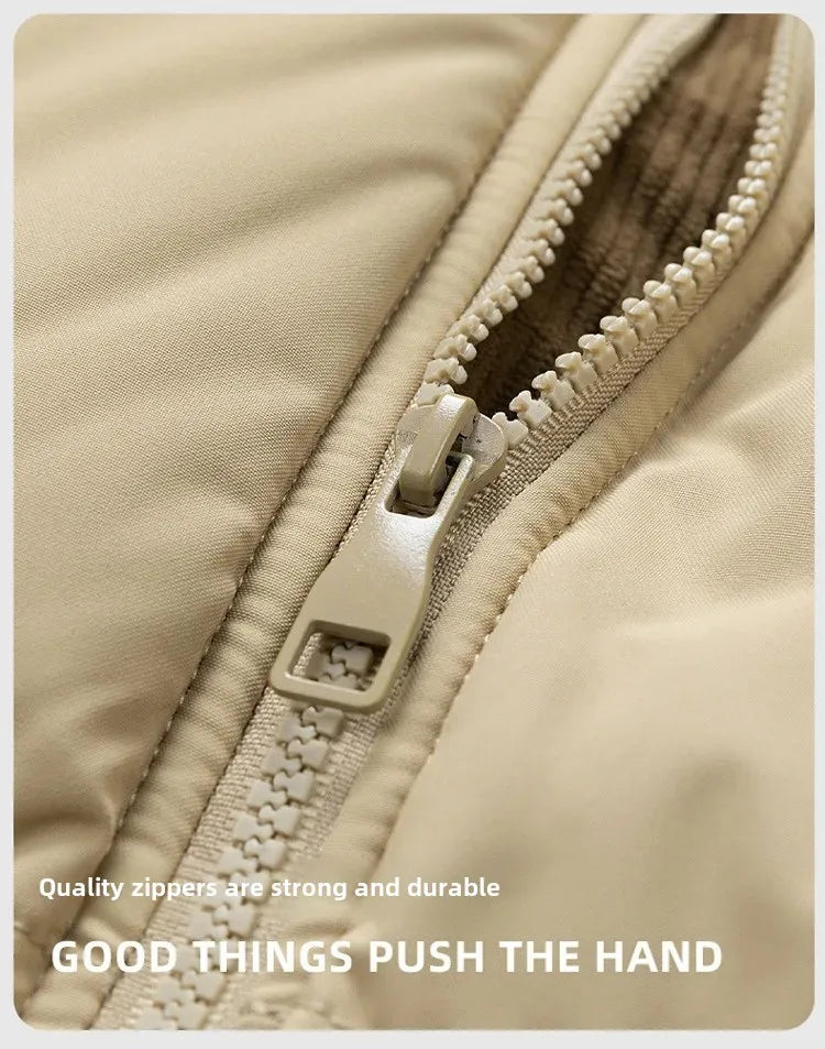 High Quality Thickened Cotton Jacket for Men Winter Windproof Warm Hooded Coat Couple Casual Wear Chinese Brand Outerwear